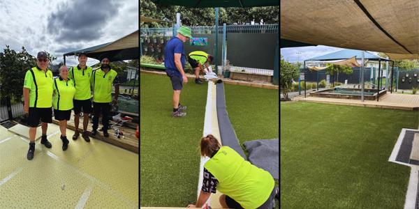 Green Acres team - Turf Installation